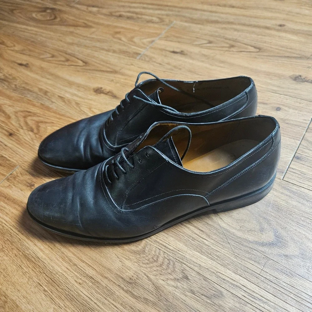 Bally Bromiel Leather Oxford Dress Shoes 10D Capsule Wardrobe Quiet Luxury
